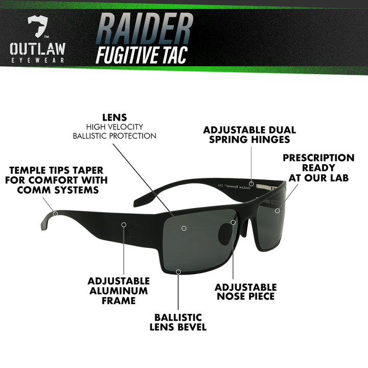 Raider TAC Black / Polarized - 2 Pack