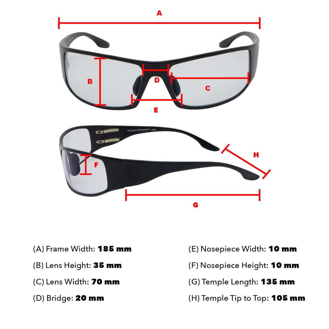 Fugitive TAC Military Aluminum Sunglass- Black frame with Polarized Gray lenses