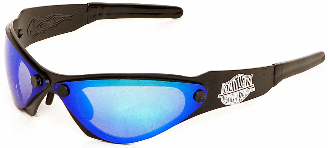OutLaw Eyewear Shank Black Motorcycle Sunglass