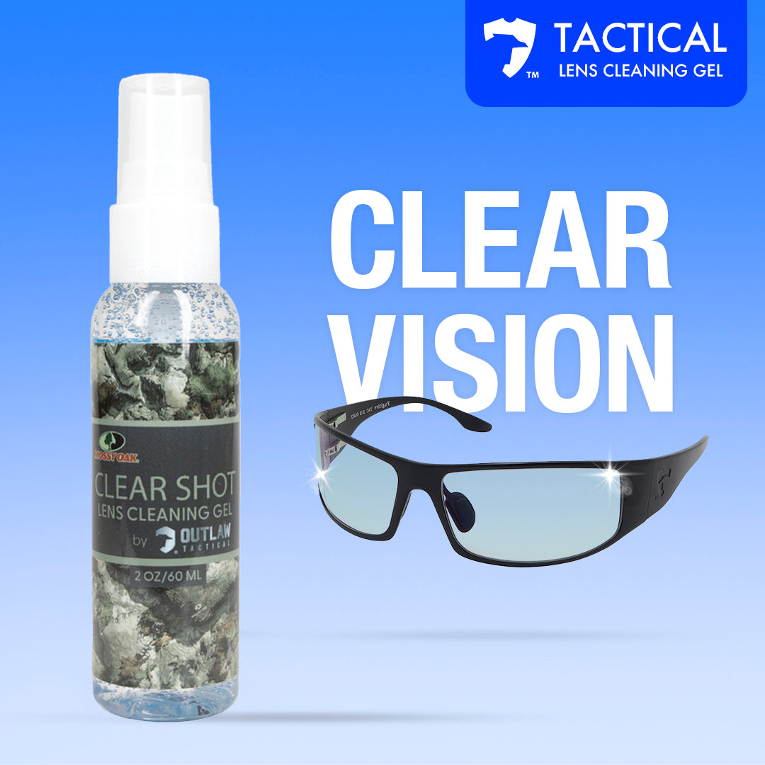 Mossy Oak ClearShot 2 Oz. Lens Cleaner Spray Microfiber Cleaning Clo OutLaw Eyewear