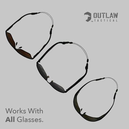 Tactical Glasses Retaining Cord & 2 Oversized Cleaning Cloths