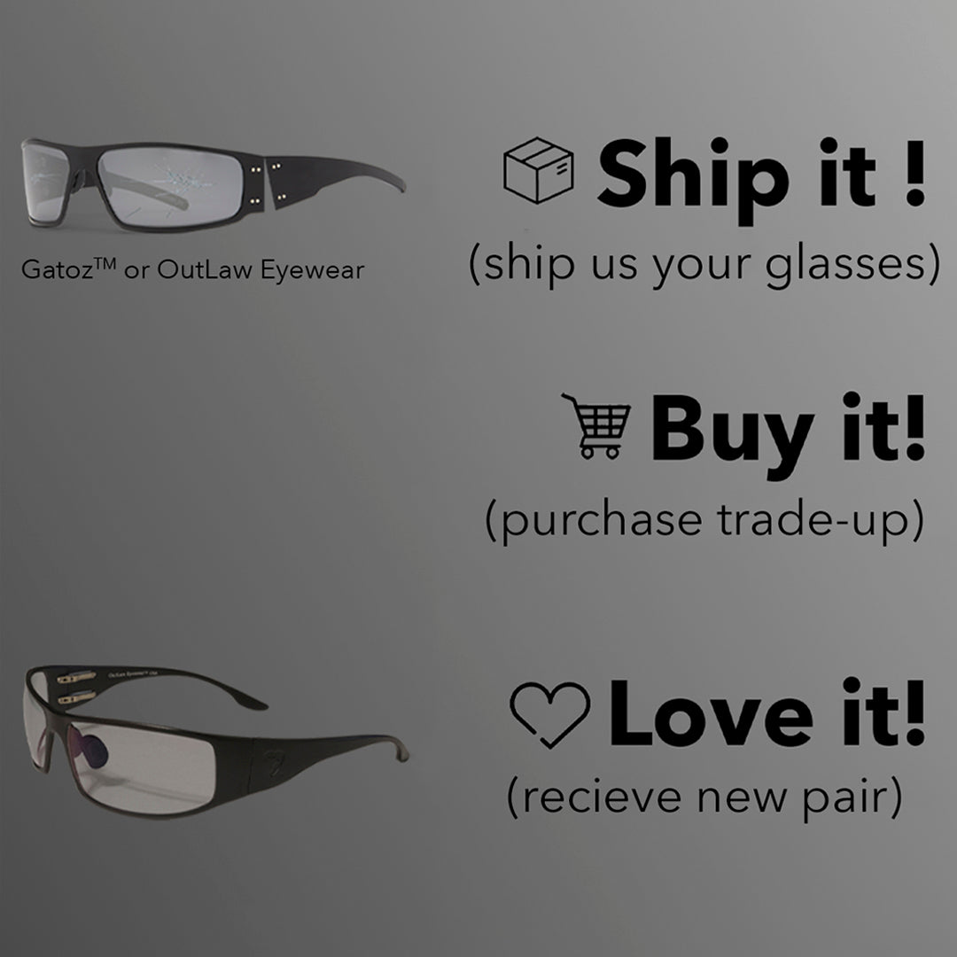 Trade-Up: Fugitive TAC Version 2.5 Military Sunglass - Black Frame with Pathfinder 5.0 Transition Lenses