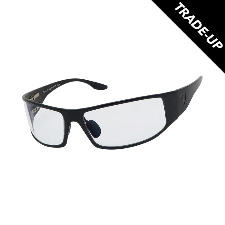 Trade-Up: Fugitive TAC Ballistic Sunglass - Black Frame with Clear Lenses