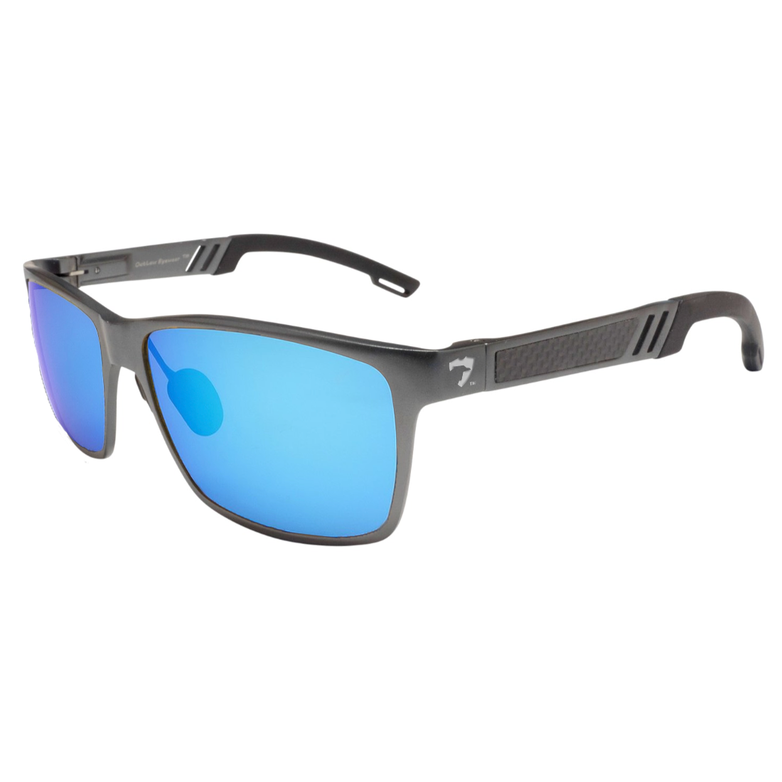 Wayfarer Mg Gunmetal / Blue Mirror Polarized Lenses - OUTLAW EYEWEAR ...