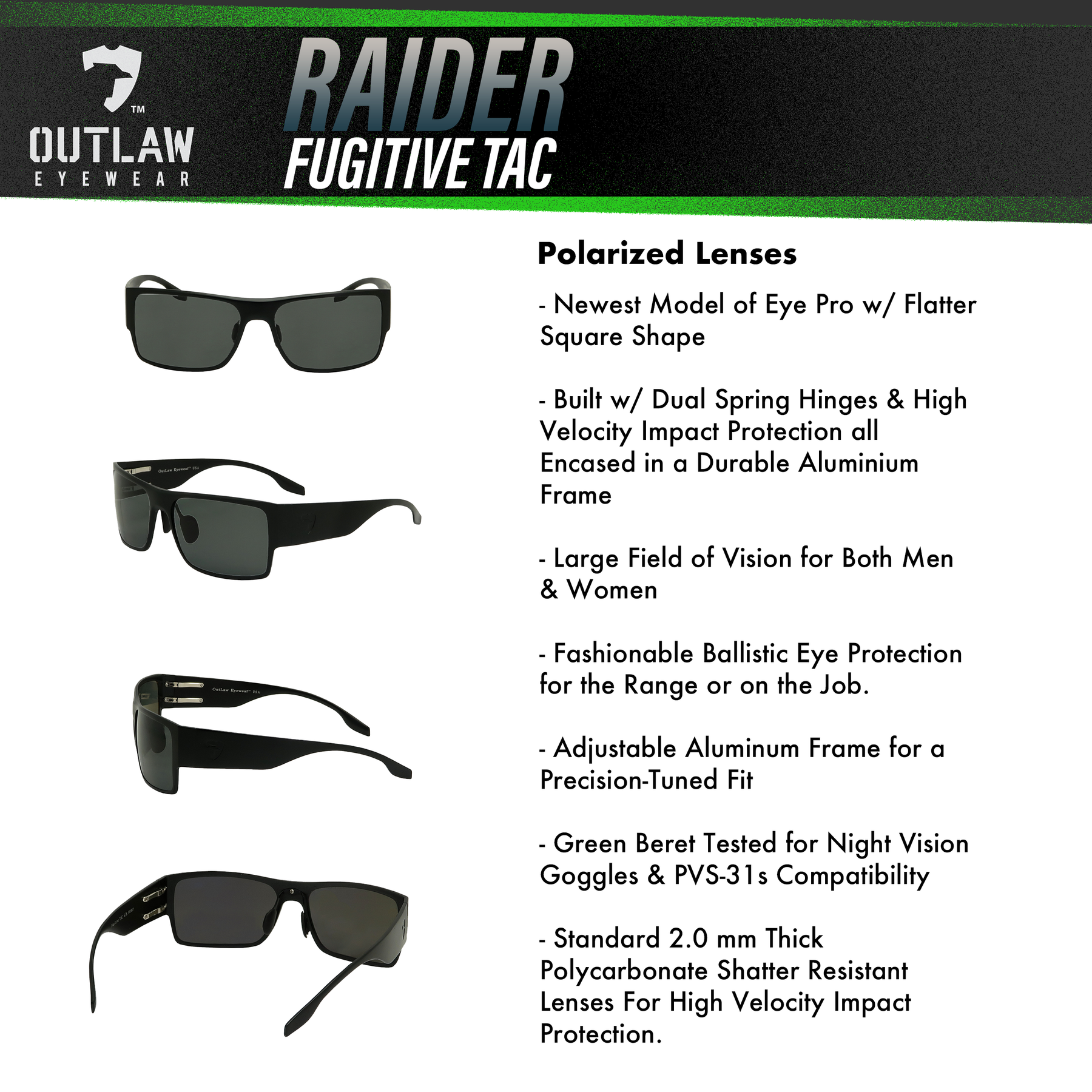 Tac top polarized lens