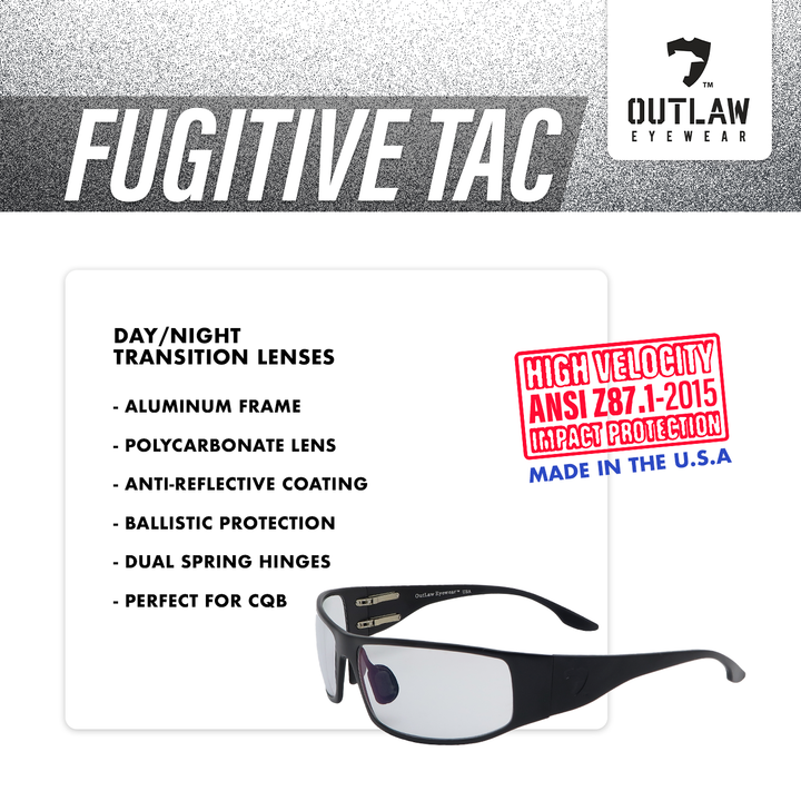 Fugitive TAC Black / Pathfinder 4.0 Transition - ANSI Z87.1-2015