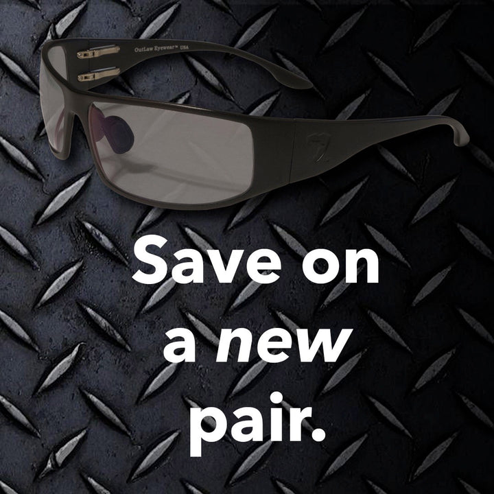 Trade-Up: Fugitive TAC Ballistic Sunglass - Black Frame with Clear Lenses