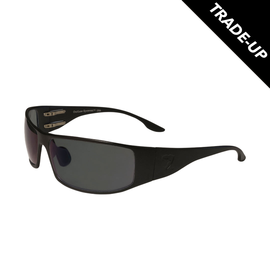 Trade-Up: Fugitive TAC Version 2.5 Military Sunglass - Black Frame with Polarized Gray Lenses